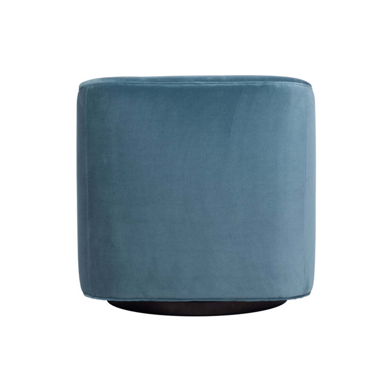 Harvey Swivel Chair, Blue Polyester