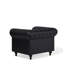 Ellicott Faux Leather Chesterfield Chair