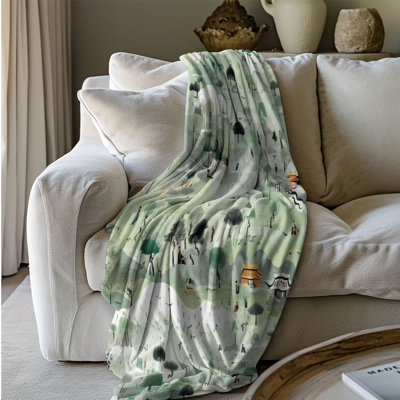 Green Storm - 1 Piece Premium Sherpa Blanket
