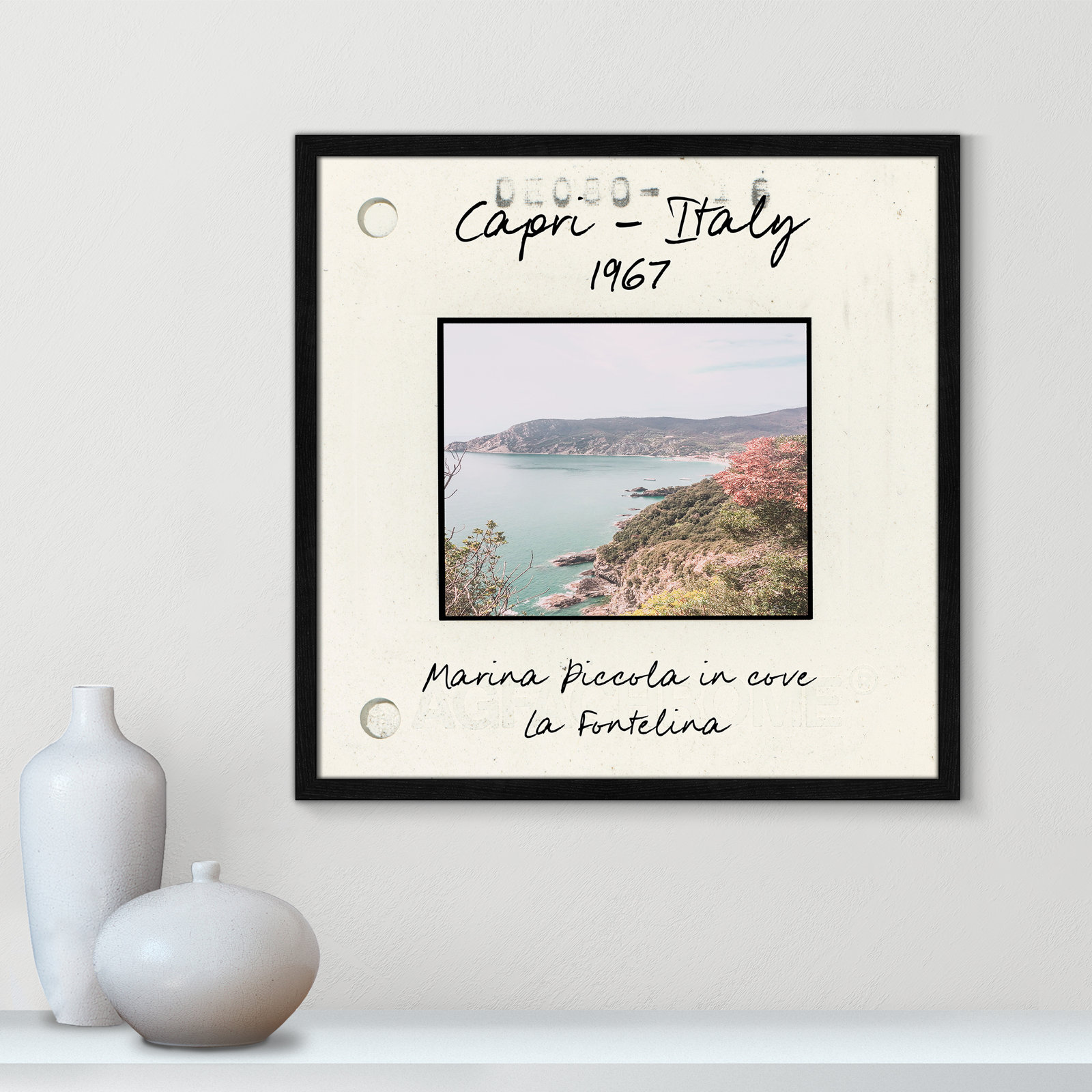 Black Single Picture Framed Paper, 23.5" H x 23.5" W x 0.75" D