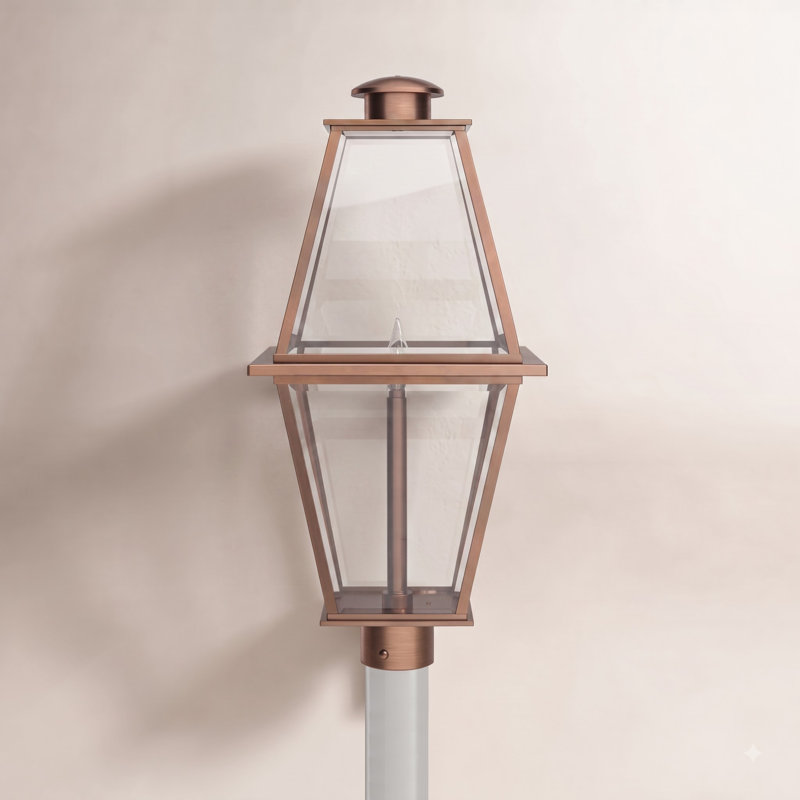 Asuka Transparent Lantern Head, Antique Copper