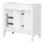 Ensemble de meuble-lavabo 36 po avec lavabo, armoire de salle de bain blanche avec tiroirs, structure solide et panneau de fibres à densité moyenne-1287691635-1287691633