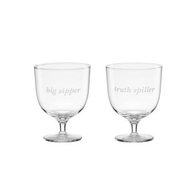 Truth Spiller & Big Sipper Short Glasses, Set of 2