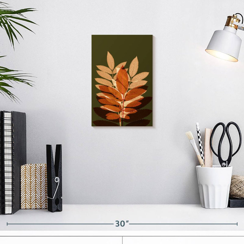 Harnek Fall Leaves II, 12" H x 8" W