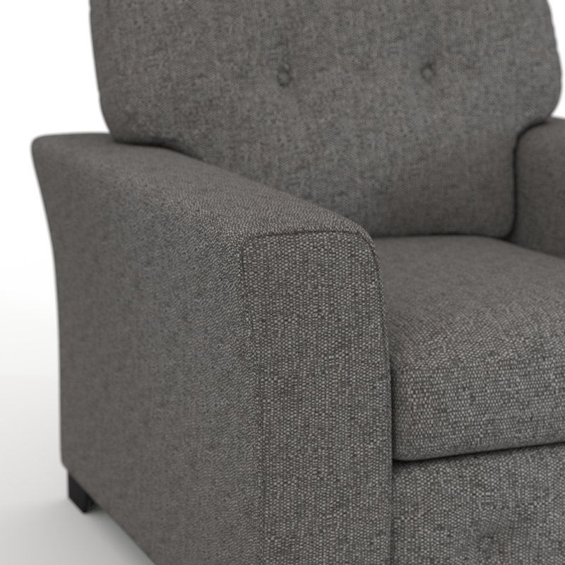 Lisbon Upholstered Armchair, Grey
