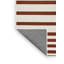 Tapis beige à rayures horizontales lavable à la machine-978018279