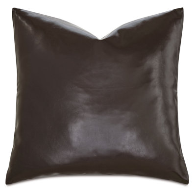 Muse Faux Leather Reversible Throw Pillow
