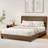 Boucle Bed Frame, Upholstered Cloud Bed Frame, Platform Bed Frame With Headboard, Modern Cream Bed Frame-2083019662-2083019698