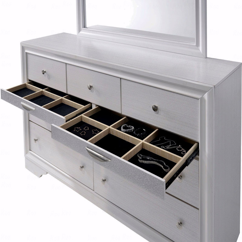 Commode contemporaine 1Pc, Blanc
