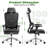 Mersed Office Chair Ergonomic Office Chair with Adaptive Lumbar Support, Mesh Computer Desk Chair with High Back, Adjustable Headrest&Tilt Function, Rolling Work Swivel Task Chairs with Wheel 3D Armrests-1261074539