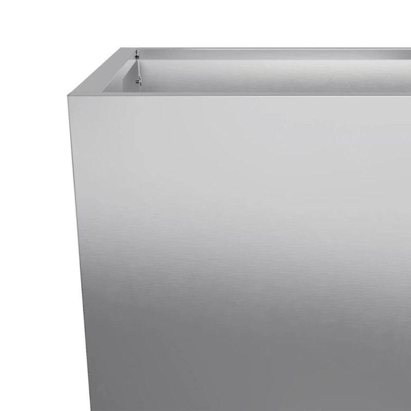Raice Planter Box, Galvanised Steel, 75cm H x 35cm W x 35cm D