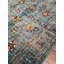 Tapis bleu original en laine et coton noué à la main