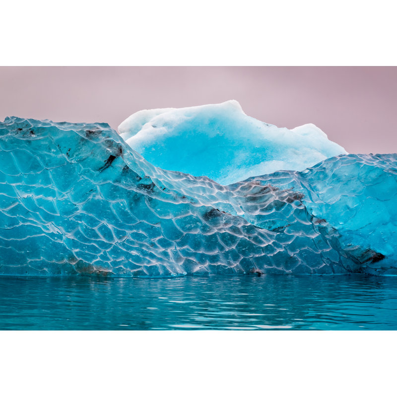 Iceberg In Lake, Iceland - Wrapped Canvas Print, 30cm H x 46cm W x 3.8cm D