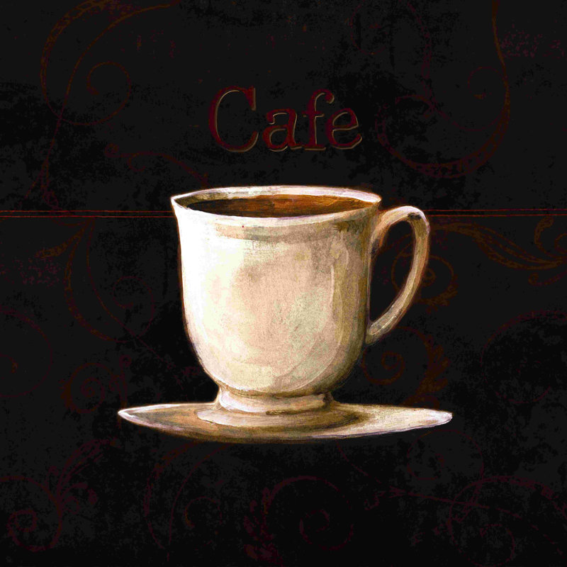 «Cafe Cup 2», impression sur toile tendue, L 12 po x H 12 po
