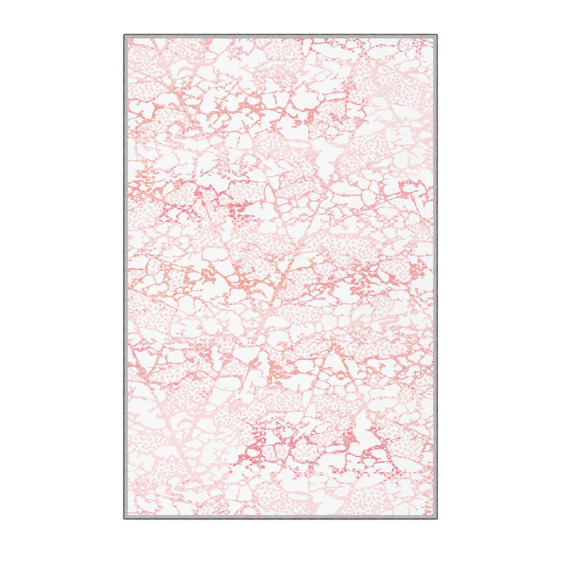 High-Quality 3D Printed Area Rug (2.6 x 4. ft), 1% Polyester, .3 in Pile Height | Antibacterial, Non-Slip PVC Felt Dot Underside | Machine Washable, Elegant Design for Living Room, Bedroom & Office
