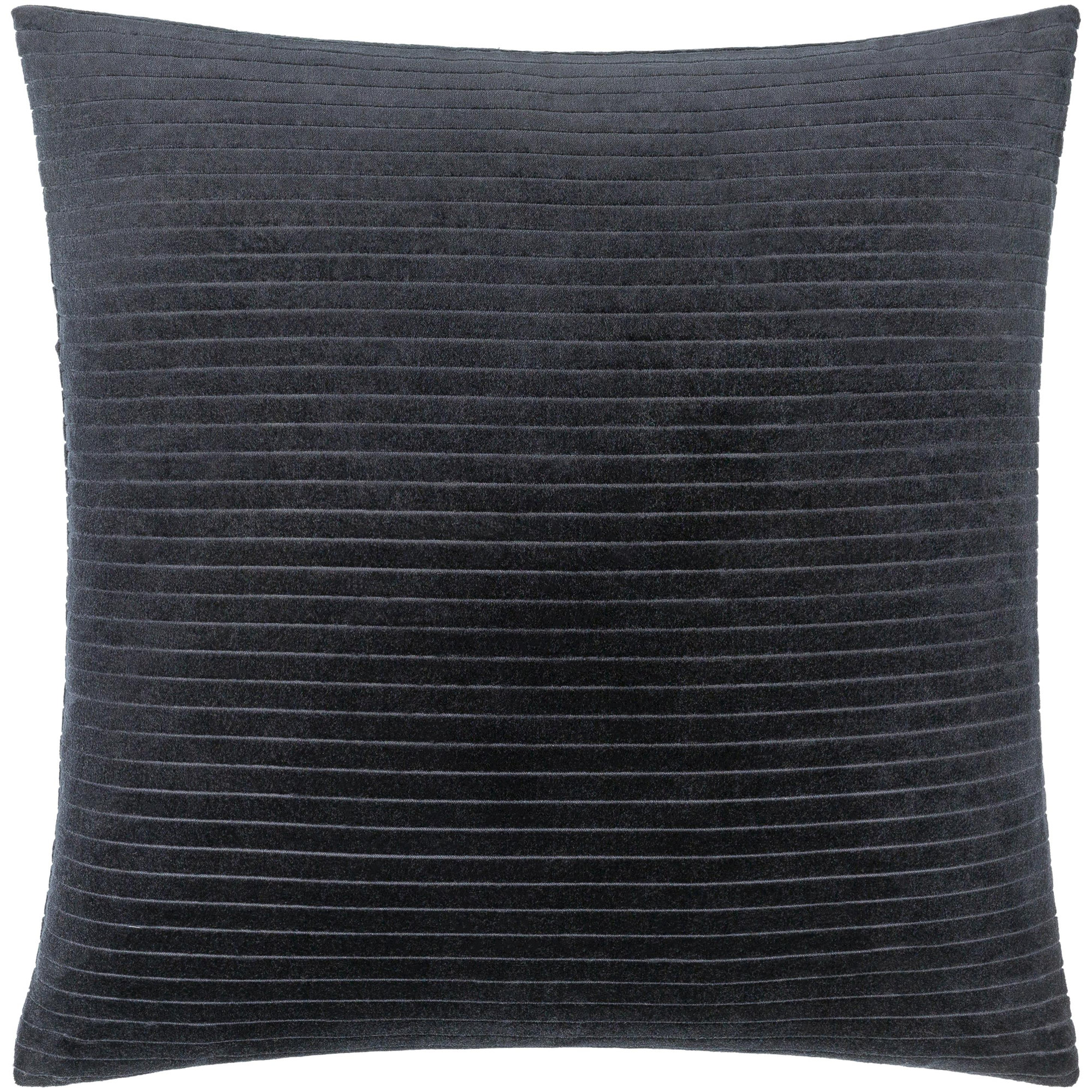 Cotton Throw Pillow, 20" x 20", Black, Pillow Cover Only - No Insert
