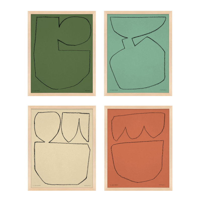 Earth 2 Print by Michael Kempen, 50" H x 40" W x 1.25" D, Maple