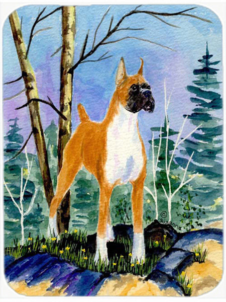 Planche à découper en verre caroline trésors boxer