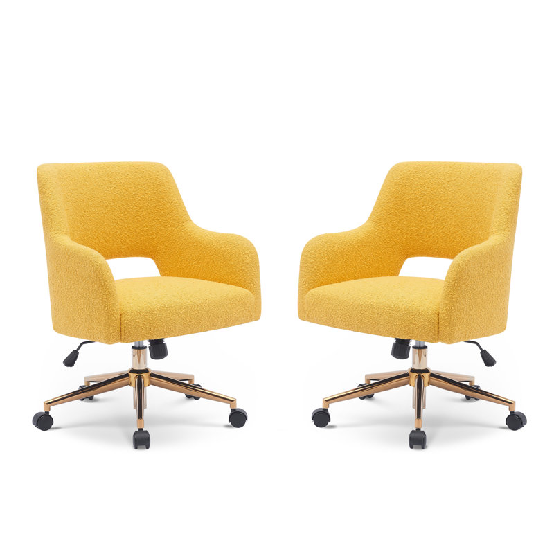 Chaise de travail Cardinale Breann, Moutarde