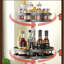  2-Tier Metal Spice Rack Seasoning Organizer For Table Top Pantry Kitchen Storage