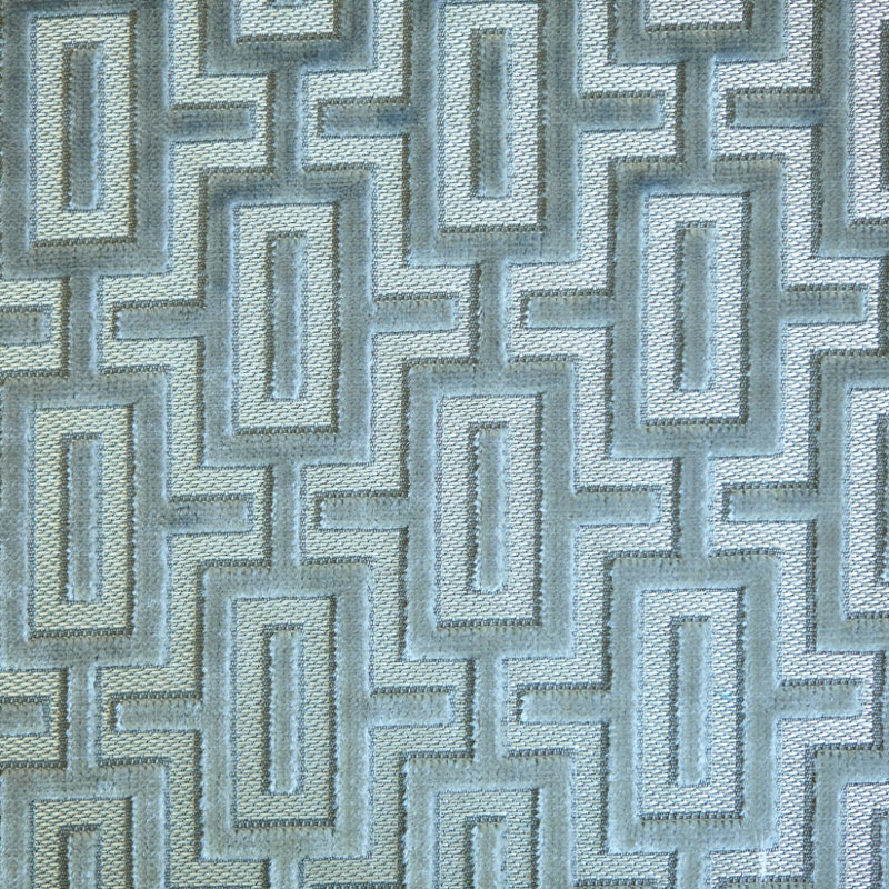 Rideau Bergman, tissu de velours coupé, Nickel
