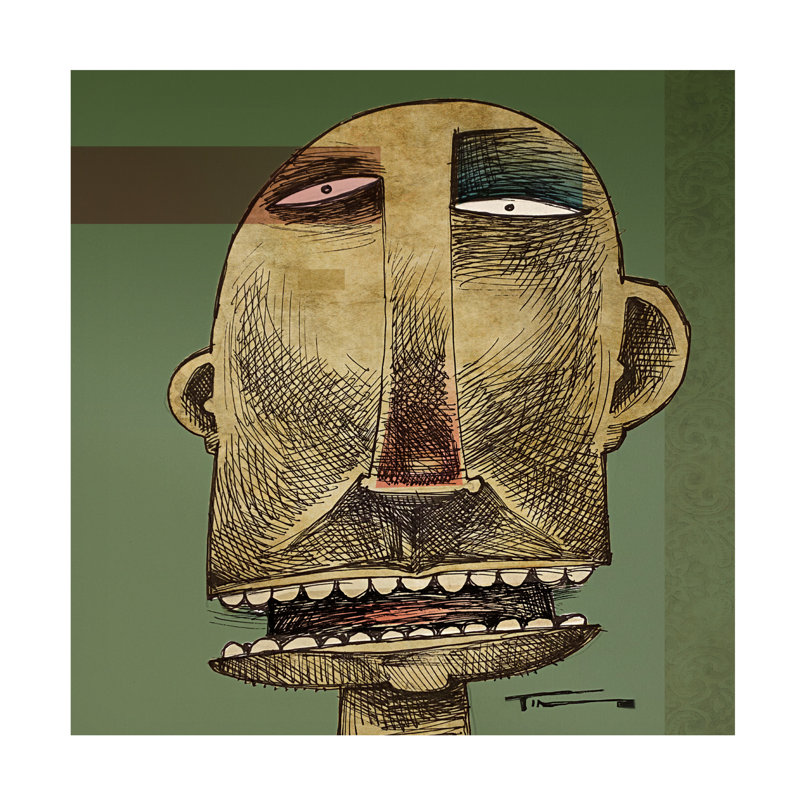 Œuvre sur toile ,ologic, H 14 po x l 14 po