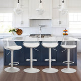 Swivel Upholstered Adjustable Height Counter Stool