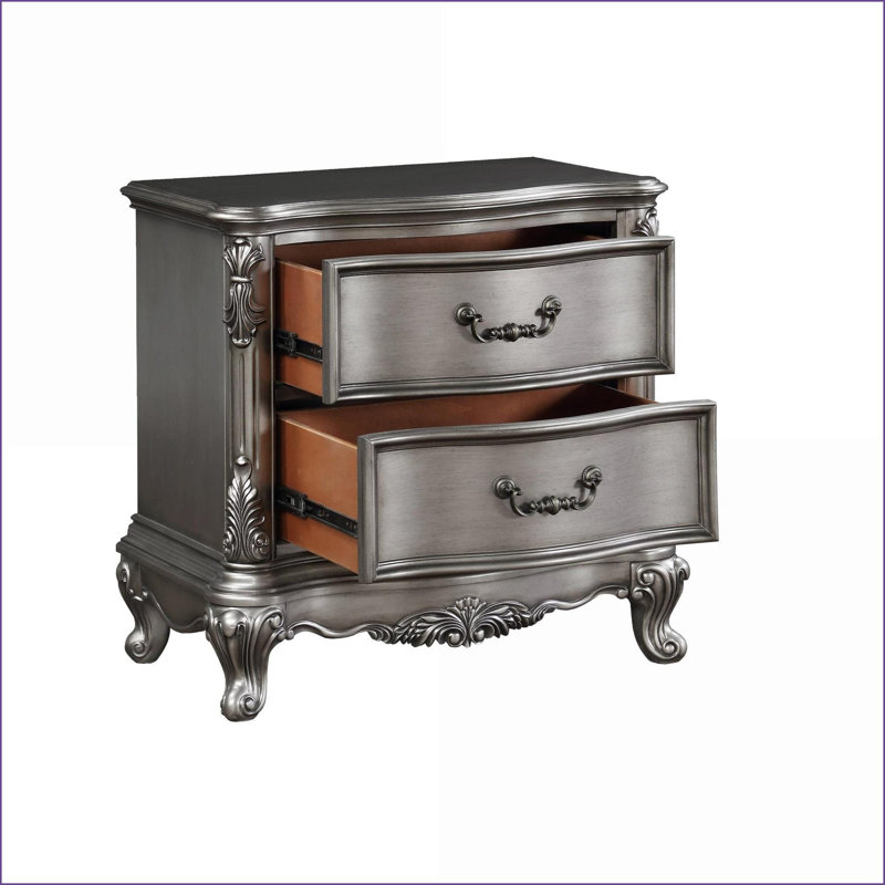Table de chevet 2 tiroirs Traditional