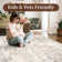 Elroy Modern Abstract Machine Washable Area Rug with Non-Slip Rubber Backing