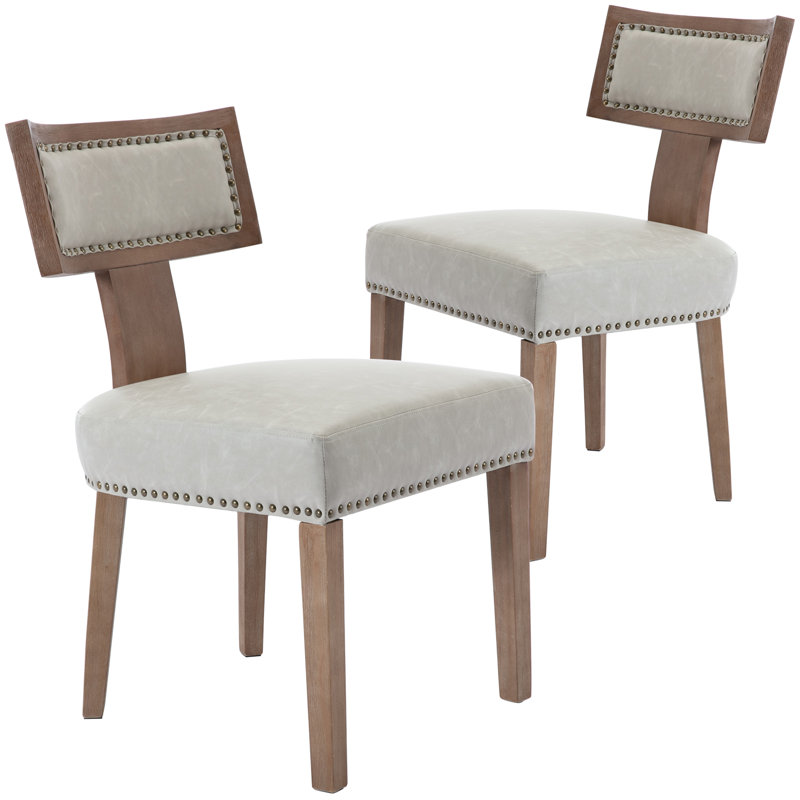 Chaises de salle à manger Faranda, gris, Bois