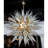 10 - Light Brass Dimmable LED Sputnik Cone Sputnik Chandelier-256488803-256488802