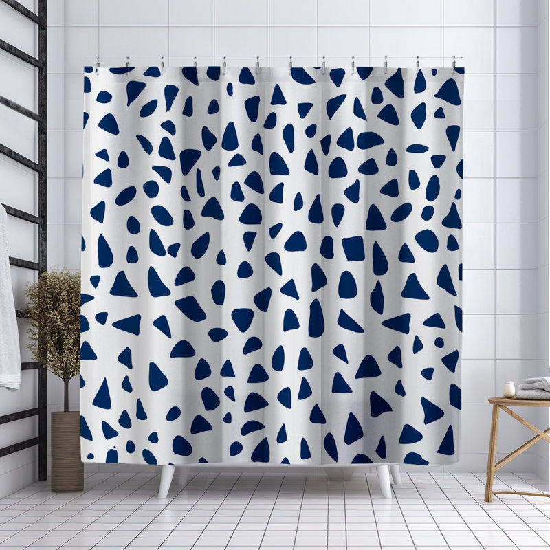 Rideau de douche Coco, Bleu marine