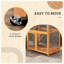 Cage d'extérieur en bois pour chat 74 po