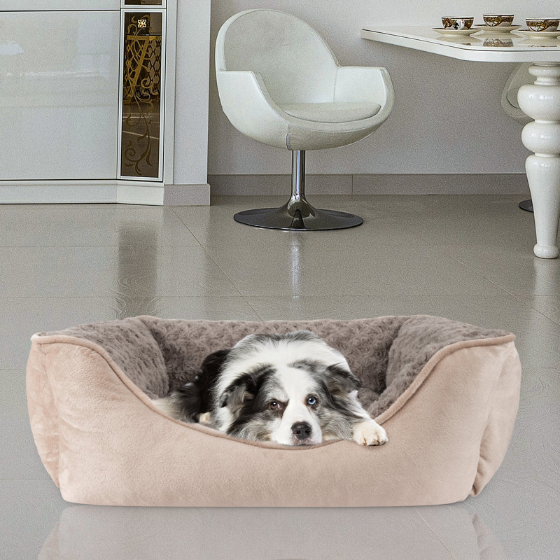  Lit pour chien JOEJoy, Beige, Grand (l 30 po x P 24 po x H 9 po)