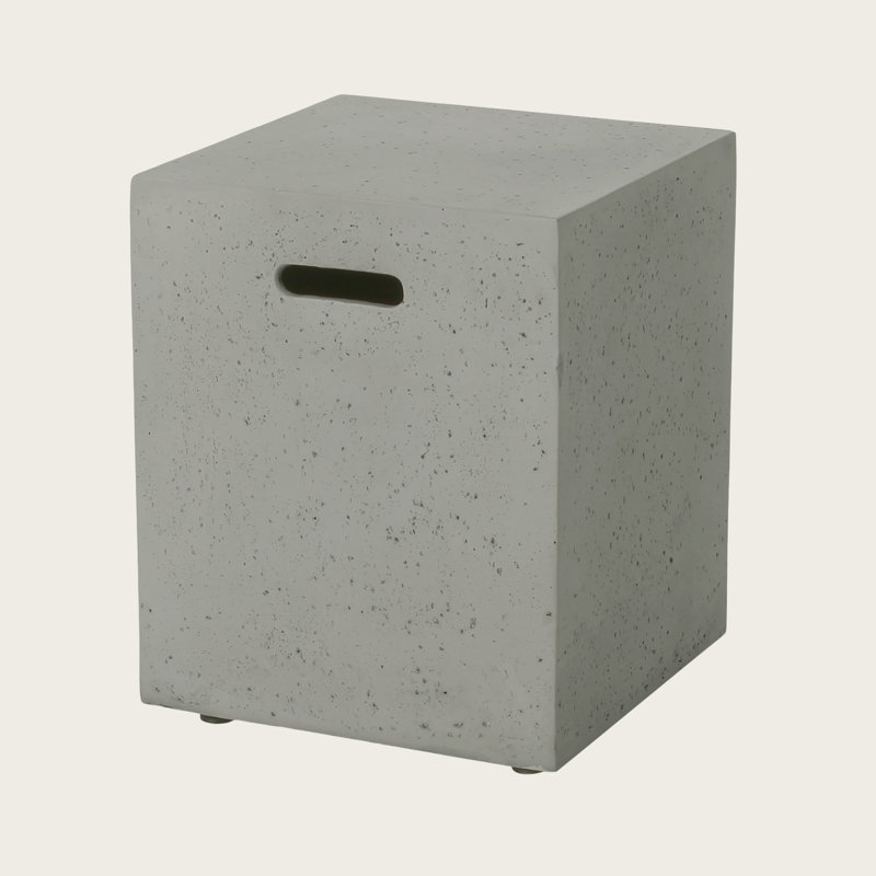 Table d'appoint moderne 16,25 po x 20,25 po, sans assemblage, Naturel