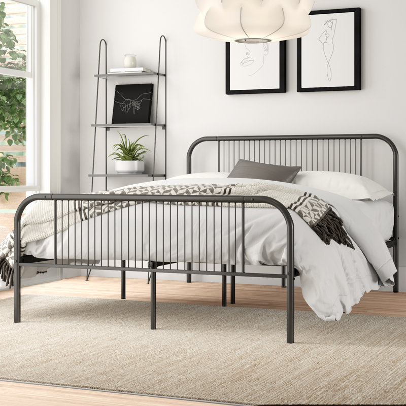 Haygazun Bed, Double (4'6), Black