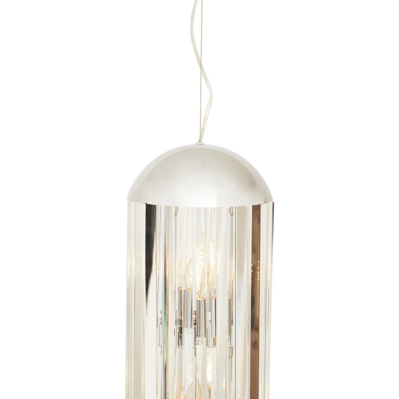 Amaud 6 - Light Chrome Lantern Pendant