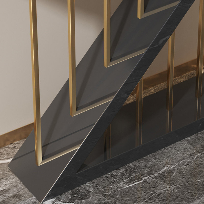 Modern light luxury simple console table, 33.5" H x 55.1" W x 13.8" D, White