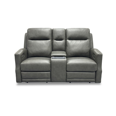 Henri Power Reclining Loveseat With Console, Power Headrests and Lumbar by Birch Lane