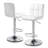Faux Leather Swivel Bar Stools, Adjustable Counter Height Barstools Chair with Backrest and Footrest-466360017-518786943