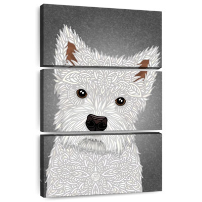 Brampt Cute West Highland Terrier Portrait