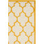 Tapis ivoire / doré en laine touffeté à la main Cannen-152252596