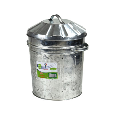 15L Galvanised Mini Bin