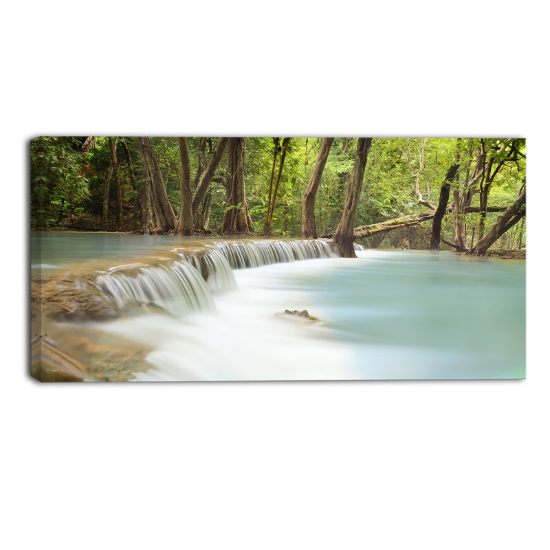 Huai Mae Kamin Waterfall Photography Canvas Art Print, 32" Wide x 16" High
