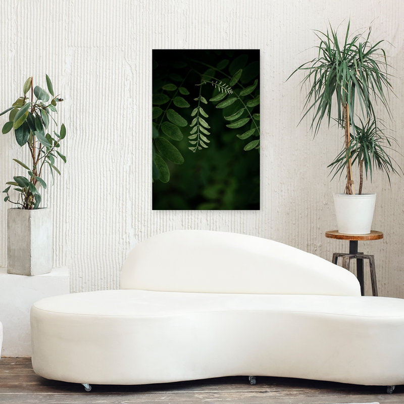 Art contemporain contemporain abstrait palmier, H 36 po x l 24 po