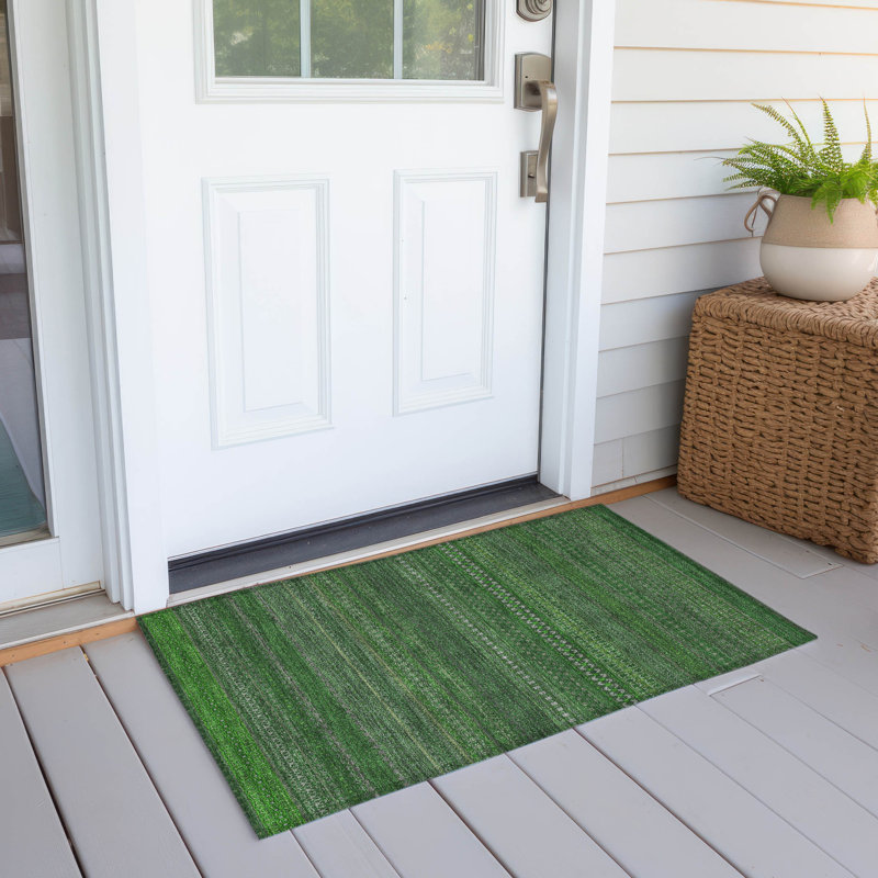 Tapis intérieur / extérieur Kinslee, Rectangle 1 pi 8 po x 2 pi 6 po