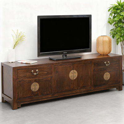 New Chinese Style Elm Wood TV Stand
