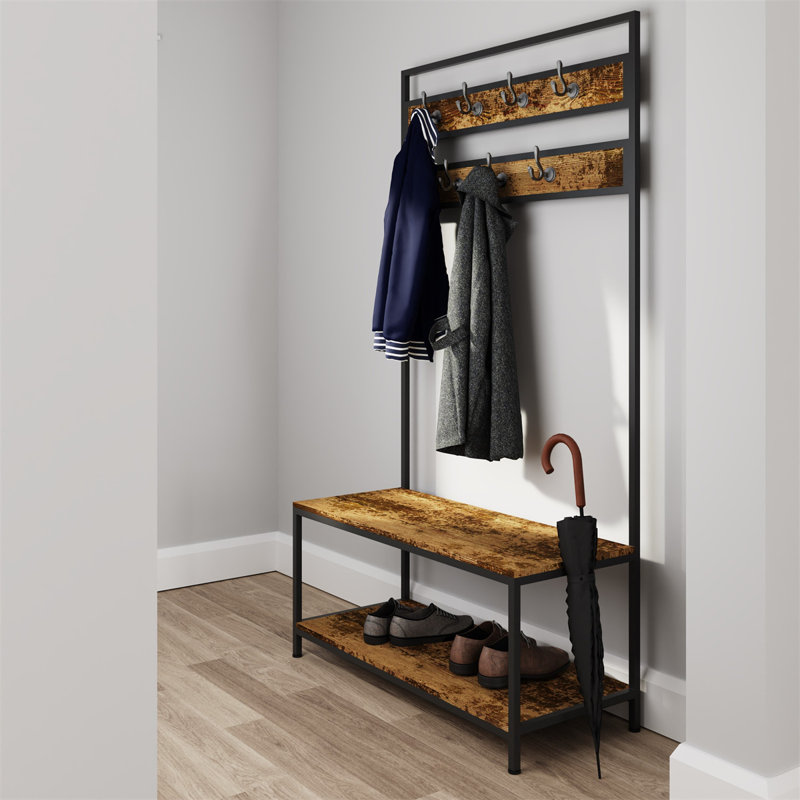 Aleydis Hall Tree 101cm Wide with Shoe Storage