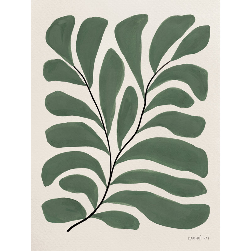«Botanical Joy II», reproduction sur toile, H 48 po x l 36 po