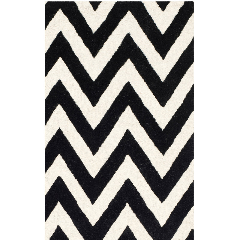 Sanyla Cambridge Hand Tufted Wool Chevron Rug, Runner 2'6" x 8'